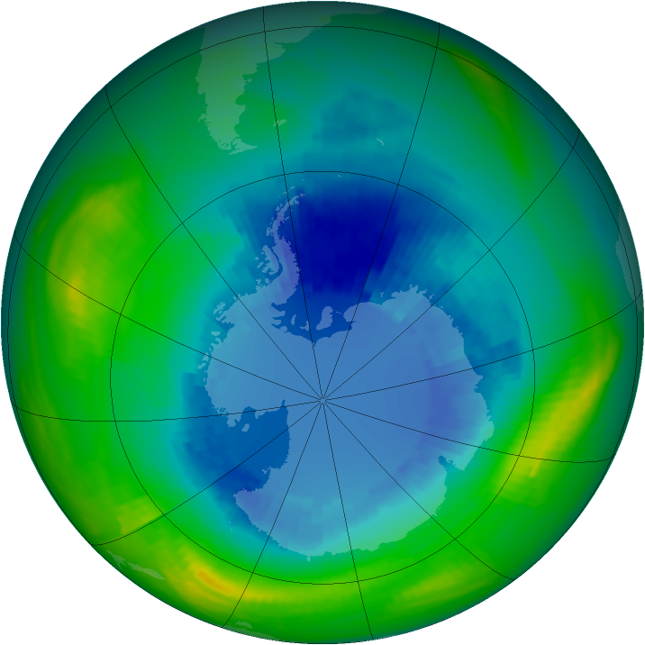 Ozone Map 1986-09-02